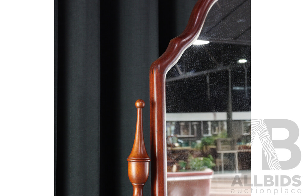 Queen Anne Style Cheval Mirror