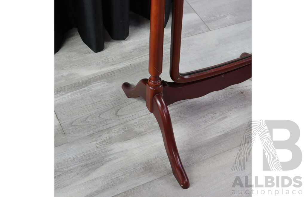 Queen Anne Style Cheval Mirror