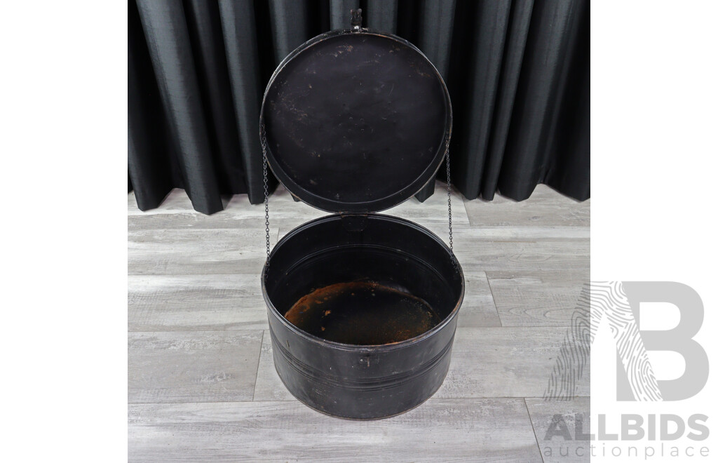 Vintage Tin Hat Box