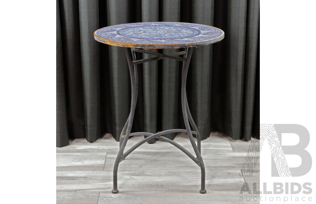 Mosaic Top Patio Table