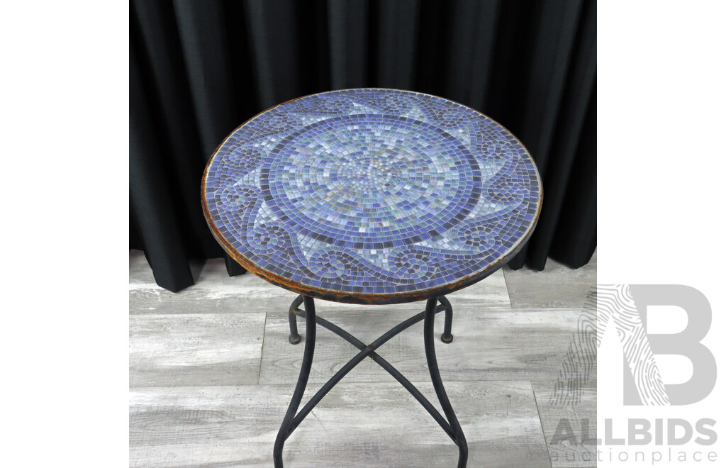 Mosaic Top Patio Table