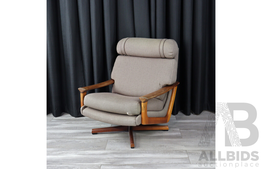 Fabric Swivel Armchair by Tessa