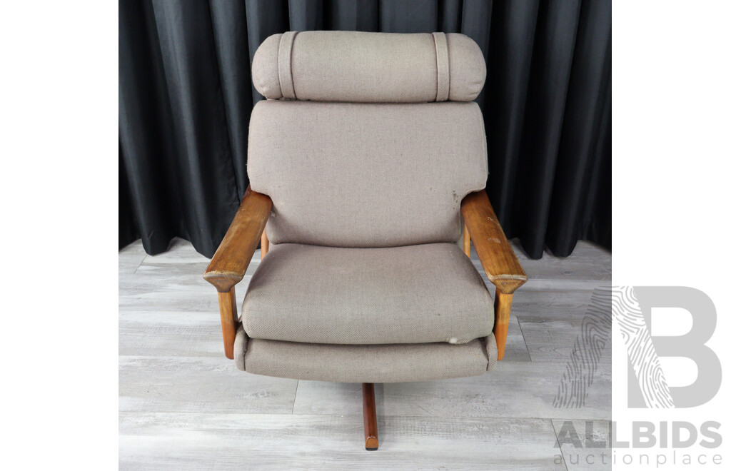 Fabric Swivel Armchair by Tessa