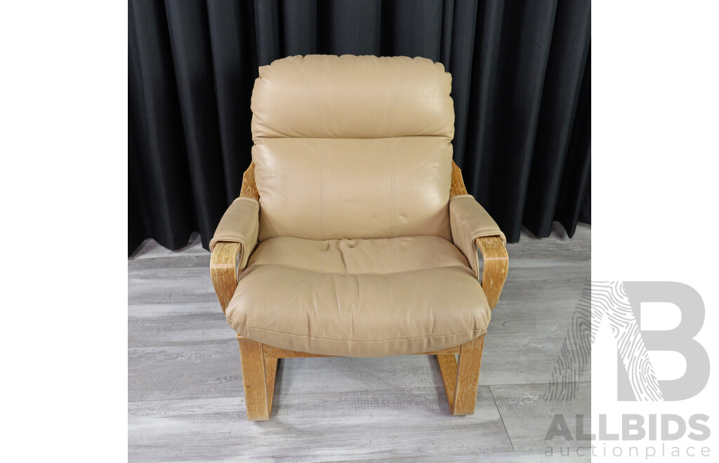 Tan Leather Tessa Monaco Chair