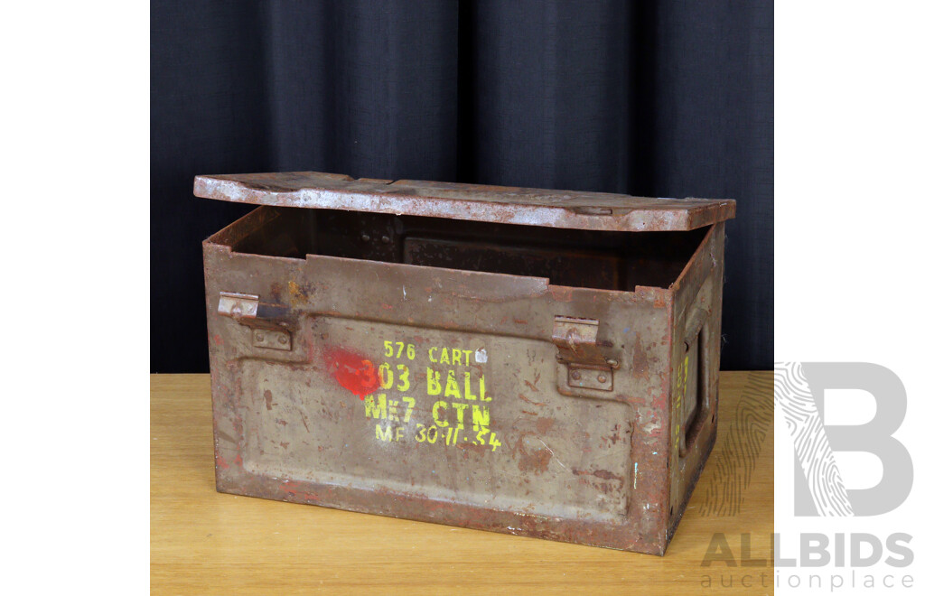Vintage Military Ammunition Box