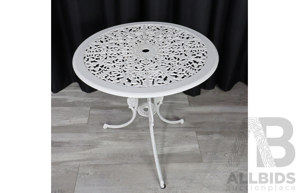 Three Piece Cast Iron Outdoor Setting