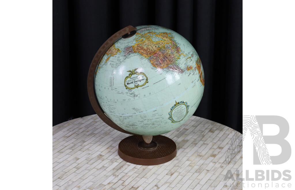 Vintage 30cm Globe on Stand by Replogle