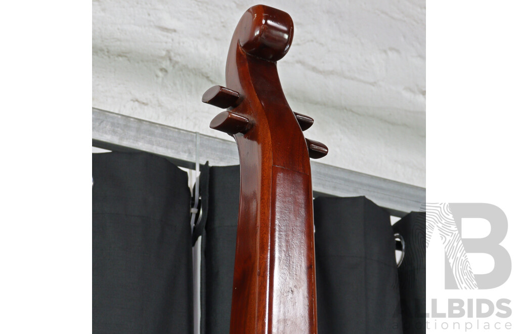 Tropical Hardwood Cello Form Chest of Drawers