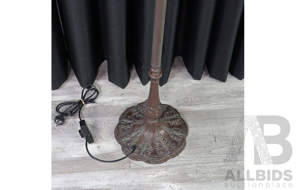 Metal Floor Lamp with Hanging Shade