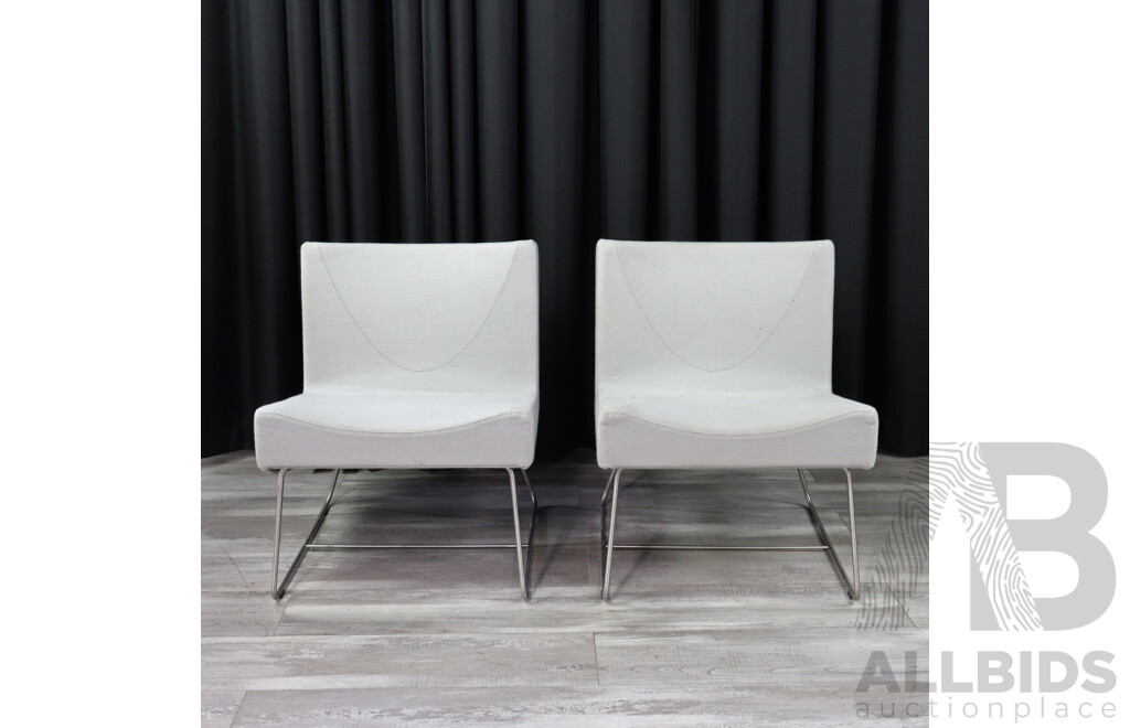 Pair of Woodmark International Lounge Chairs