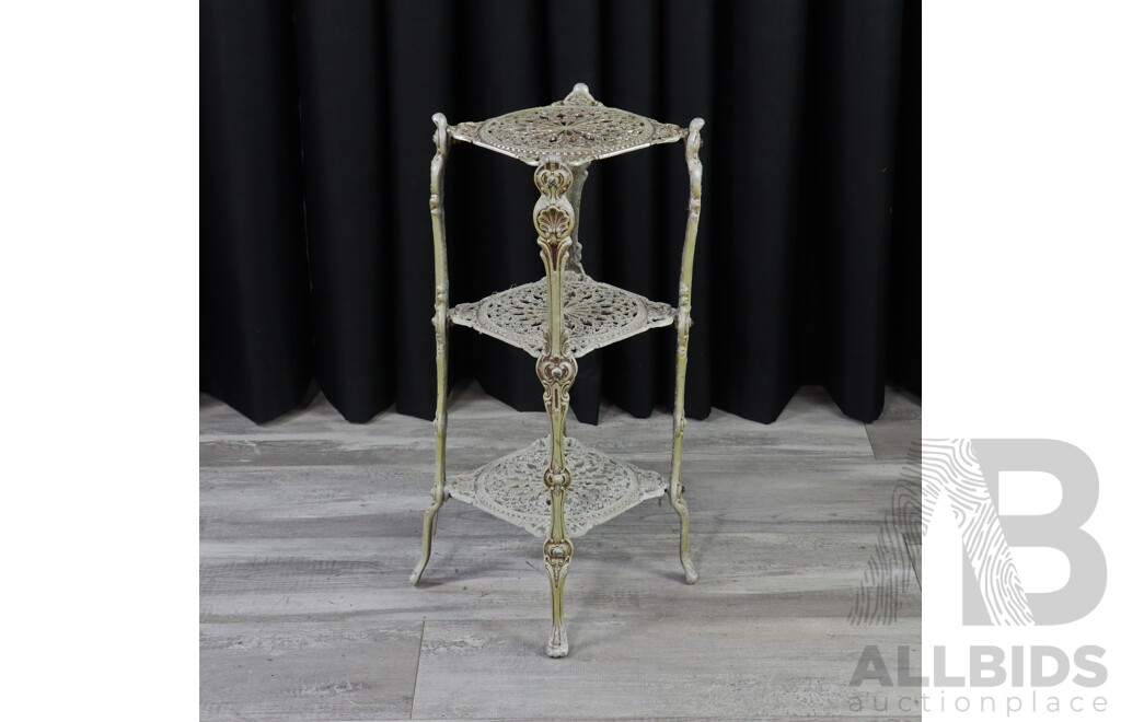 Cast Alloy Three Tier Plant Stand