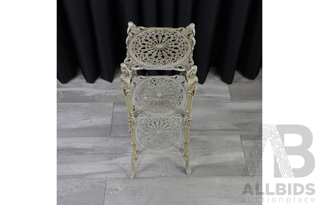Cast Alloy Three Tier Plant Stand