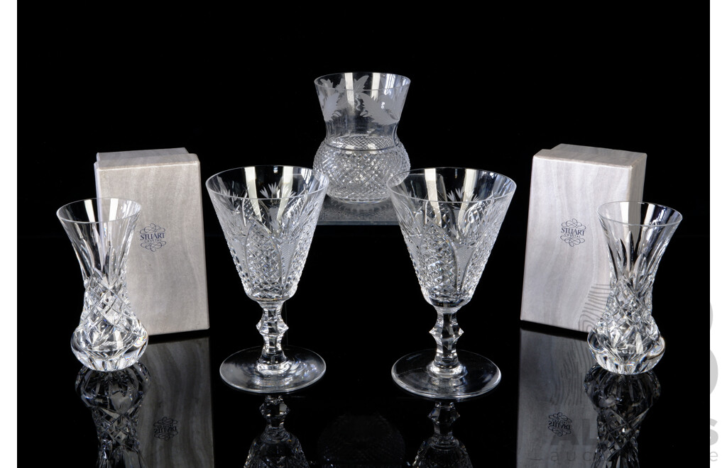 Two Stuart Crystal Bud Vases in - Lot 1595386 | ALLBIDS