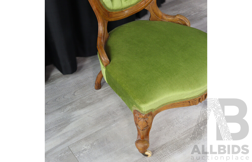 Carved Hardwood Grandmother Chair