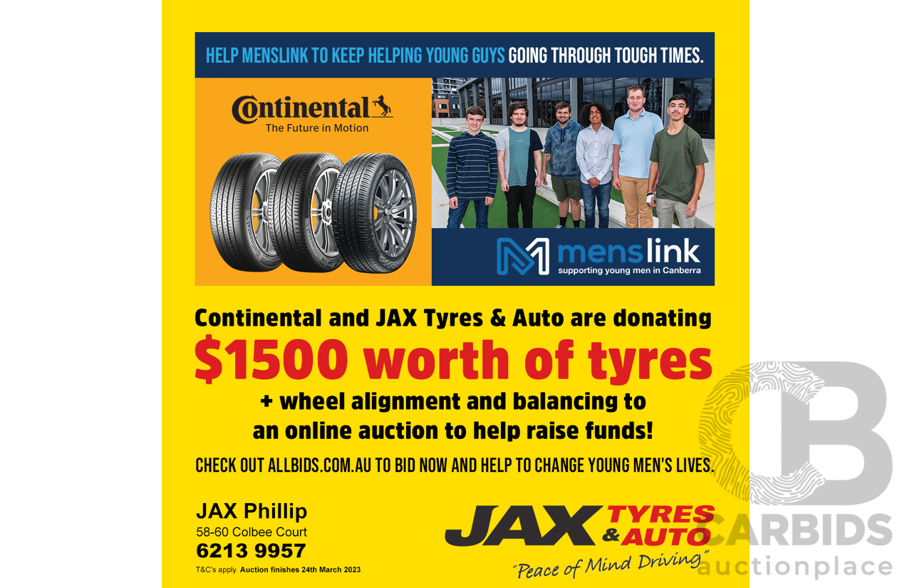 L16 - Jax Tyres Phillip - $1500 Continental Tyres voucher