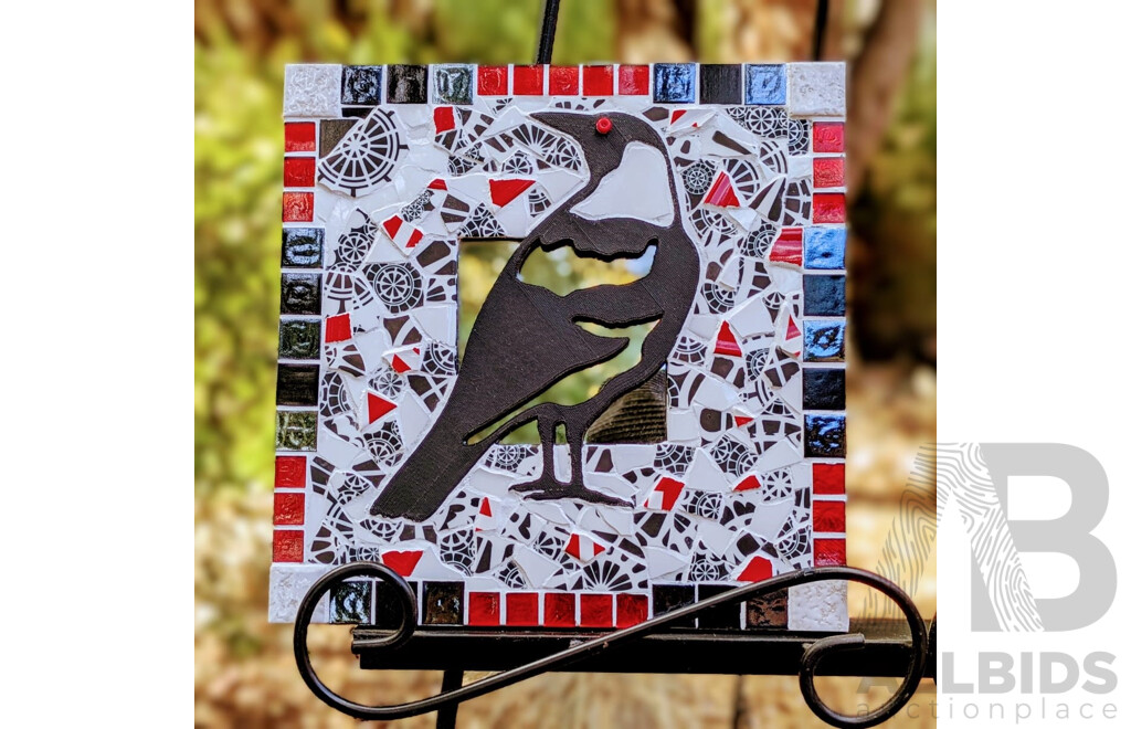 Mosaic Art Piece - One Eyed Magpie