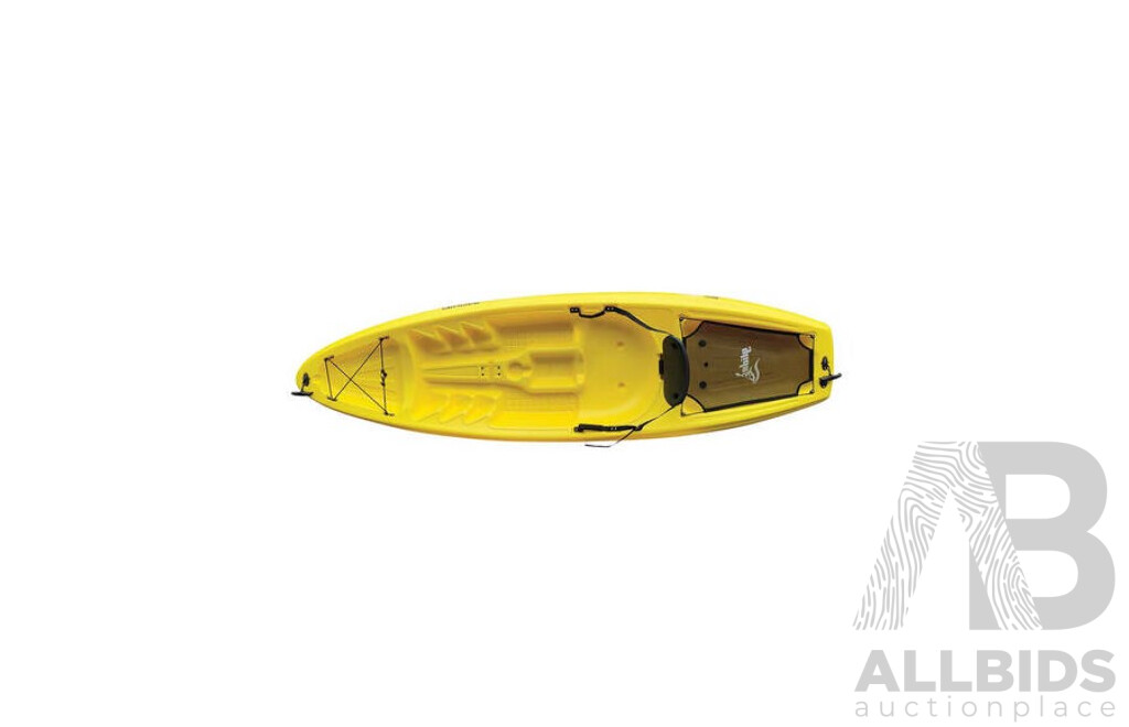 Glide Cruiser Sit-On Kayak 2.6m Yellow Straight Kayak Paddle 2.18m
