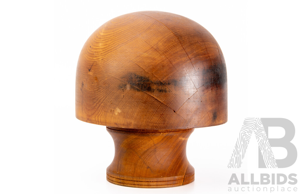 Vintage Timber Hat Block