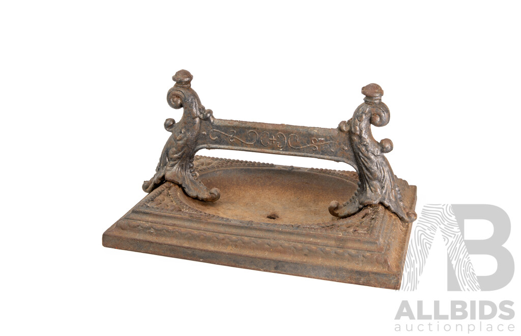 Victorian Cast Iron Boot Scrape