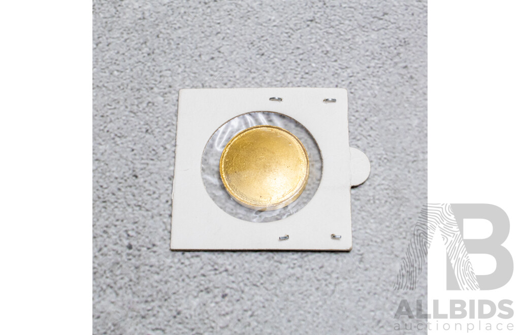 Gold Bullion 99.99% Fine Gold 1 Troy Ounce - Manufacturer JM Johnson Matthey, 25mm, 31.103grams