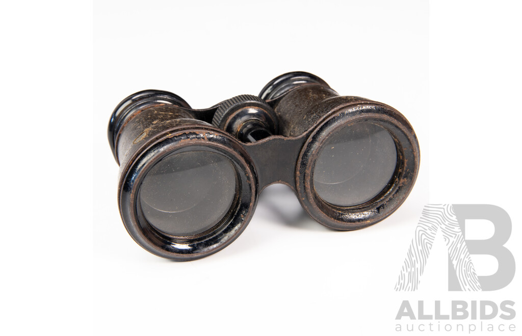 Antique Grand Lumiere Paris Binoculars with Leather Covering