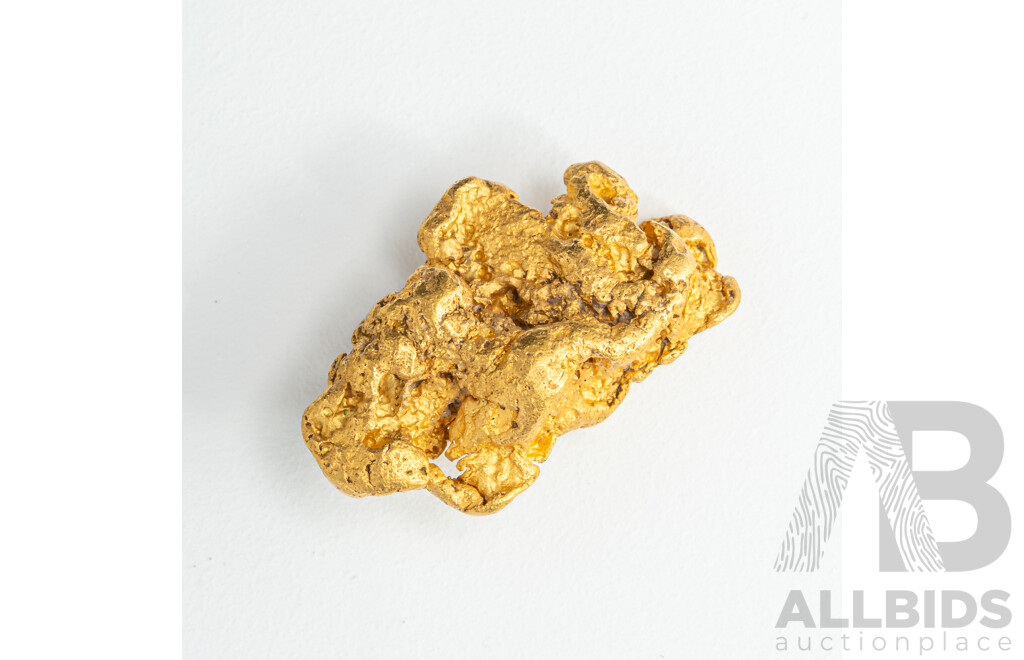 Gold Nugget, XRF 22CT +, 6.06 Grams - Origin Western Australia