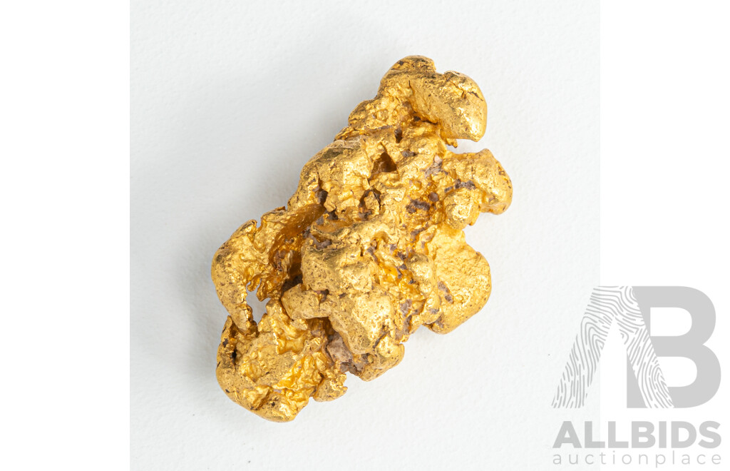 Gold Nugget, XRF 22CT +, 6.06 Grams - Origin Western Australia