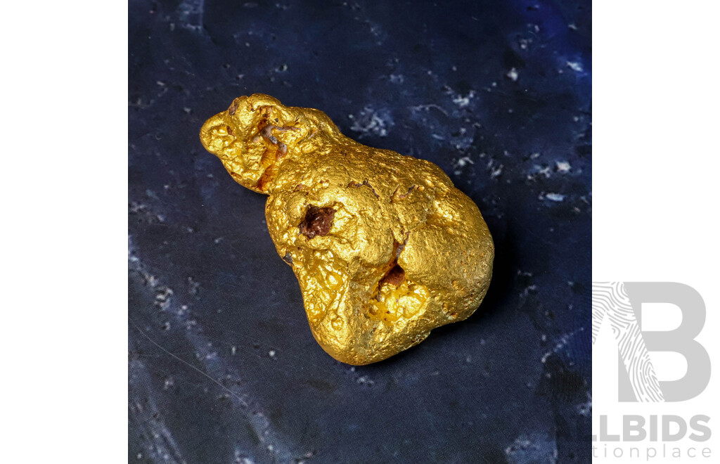 Gold Nugget, XRF 22+CT, 107.39 Grams - Origin Western Australia