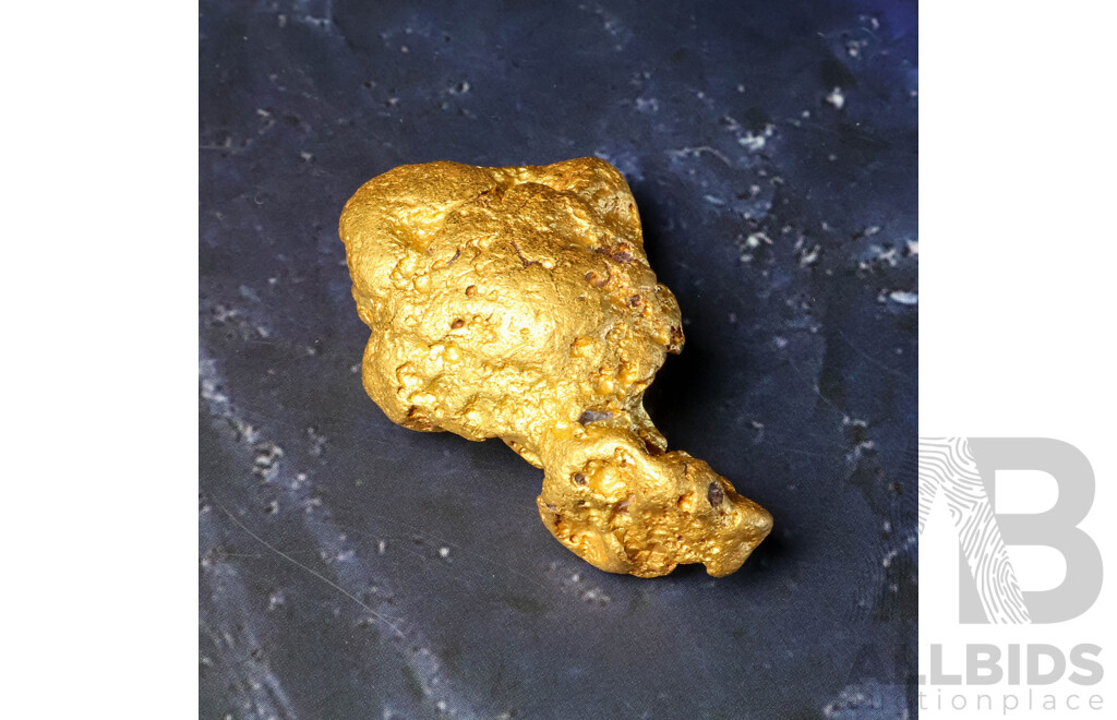 Gold Nugget, XRF 22+CT, 107.39 Grams - Origin Western Australia