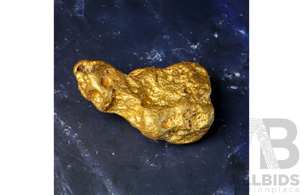 Gold Nugget, XRF 22+CT, 107.39 Grams - Origin Western Australia