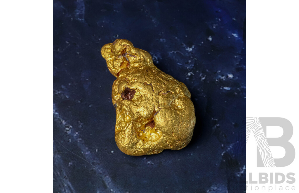 Gold Nugget, XRF 22+CT, 107.39 Grams - Origin Western Australia