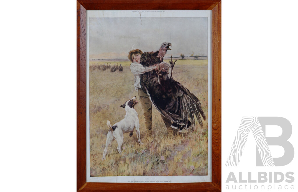 Arthur Wardle, (British, 1864-1949), Got Him!!!, Reproduction Antique Print From the Original, 64 x 48 cm (frame)
