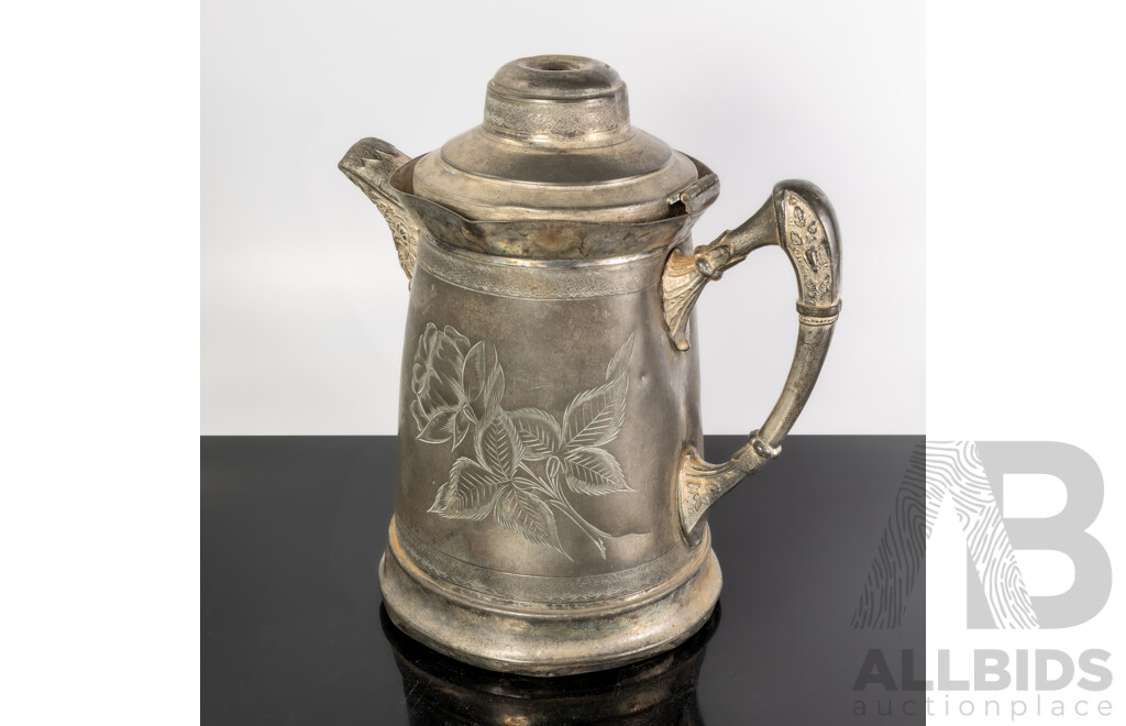 Vintage New Amsterdam Quadruple Plated Silver Plate Coffee Pot