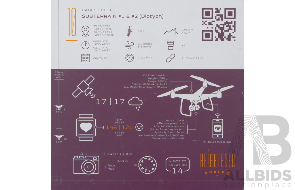 Subterrain # 1 & # 2 (Diptych), From Heightened Seeing, Photographic Drone Artwork, Canberra (2018) (3)