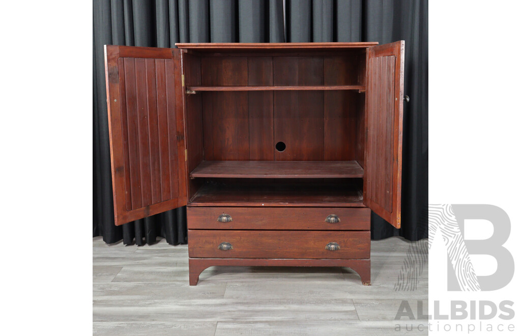 Bespoke Redgum Entertainment Cabinet by Graham Gardener