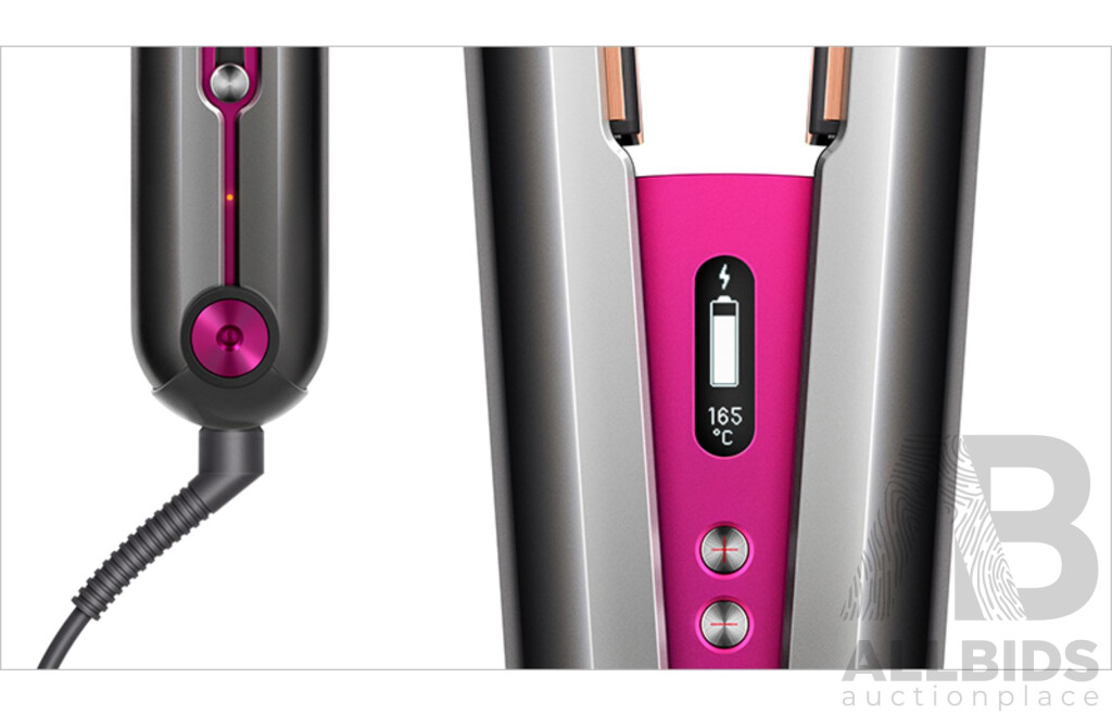 Dyson (413070) Corrale Hair Straightener (Black Nickel/Fuchsia) - ORP $699 (Includes 1 Year Warranty From Dyson)