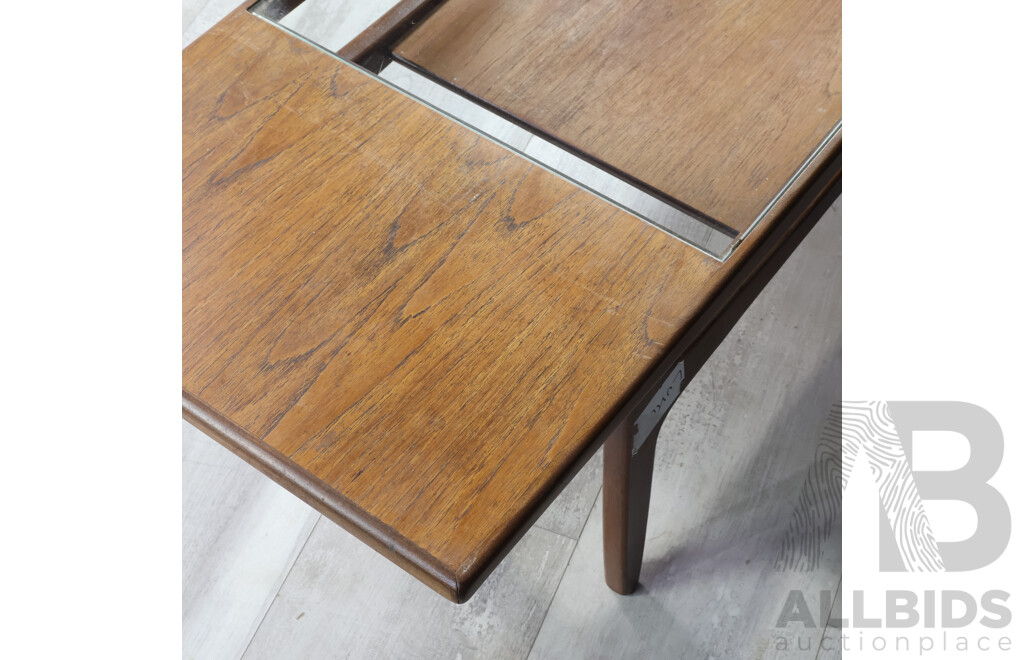 Teak Coffee Table with Central Glass Panel by G-Plan Furniture