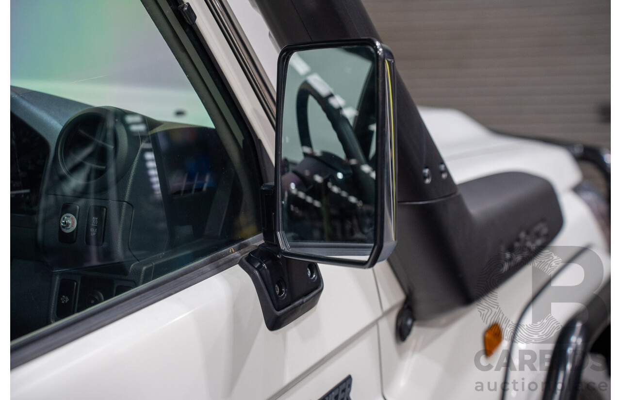 02/2020 Toyota Landcruiser GXL (4x4) 4x4 VDJ76R 4d Wagon White Turbo Diesel V8 4.5L