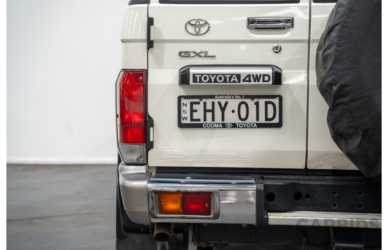 02/2020 Toyota Landcruiser GXL (4x4) 4x4 VDJ76R 4d Wagon White Turbo Diesel V8 4.5L