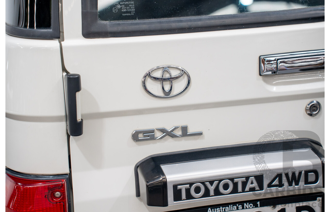 02/2020 Toyota Landcruiser GXL (4x4) 4x4 VDJ76R 4d Wagon White Turbo Diesel V8 4.5L