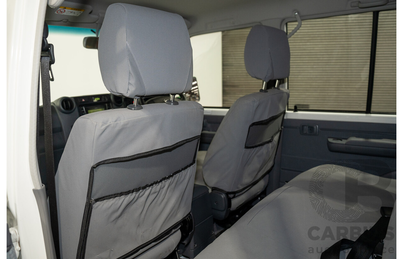 02/2020 Toyota Landcruiser GXL (4x4) 4x4 VDJ76R 4d Wagon White Turbo Diesel V8 4.5L