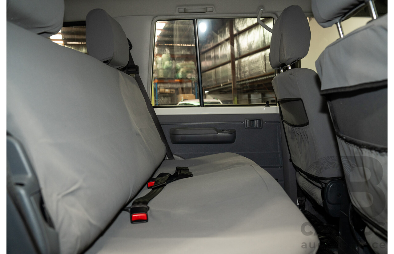 02/2020 Toyota Landcruiser GXL (4x4) 4x4 VDJ76R 4d Wagon White Turbo Diesel V8 4.5L