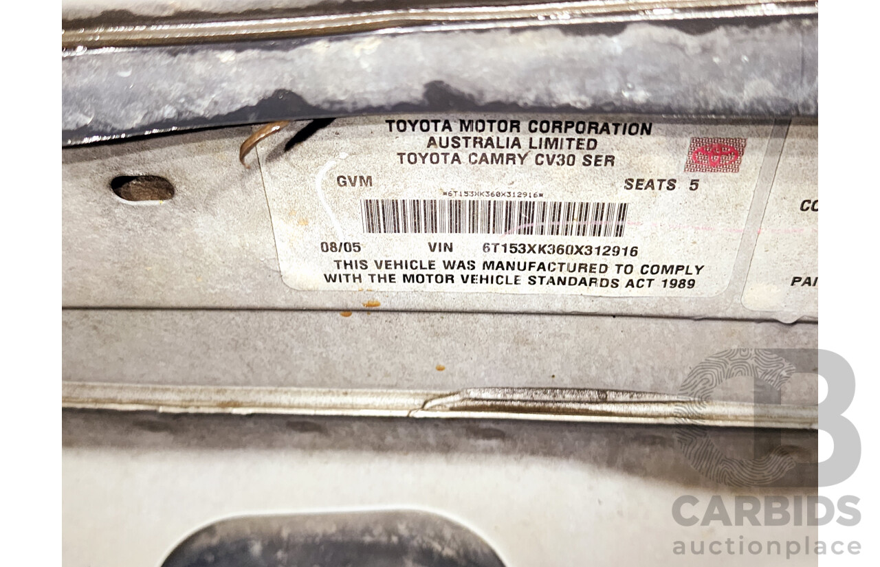 8/2005 Toyota Camry Ateva MCV36R UPGRADE 4d Sedan Silver 3.0L
