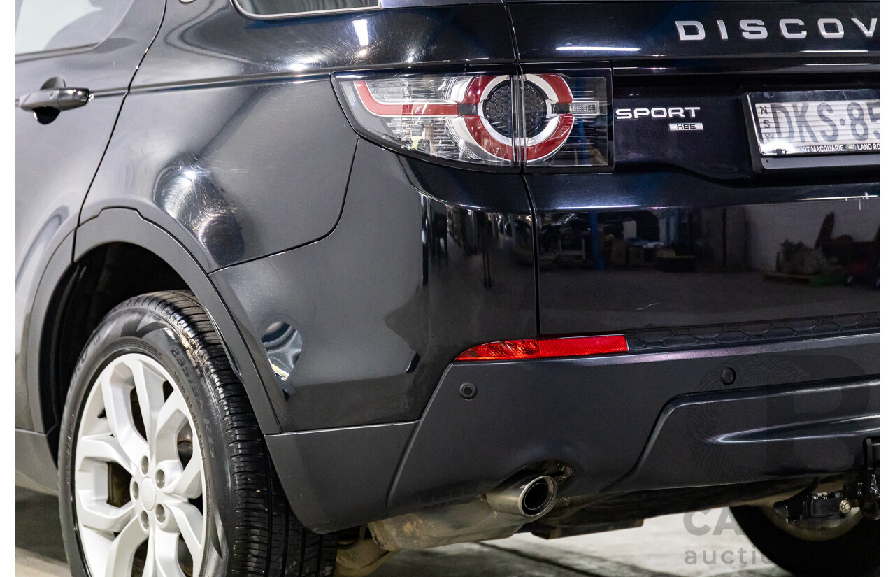 11/2016 Land Rover Discovery Sport TD4 180 HSE (AWD) LC MY17 4D Wagon Santorini Metallic Black Turbo Diesel 2.0L - 7 Seater