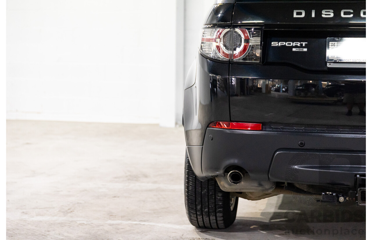 11/2016 Land Rover Discovery Sport TD4 180 HSE (AWD) LC MY17 4D Wagon Santorini Metallic Black Turbo Diesel 2.0L - 7 Seater