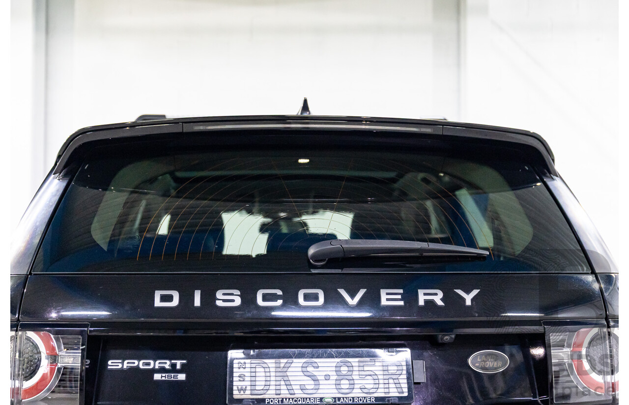 11/2016 Land Rover Discovery Sport TD4 180 HSE (AWD) LC MY17 4D Wagon Santorini Metallic Black Turbo Diesel 2.0L - 7 Seater