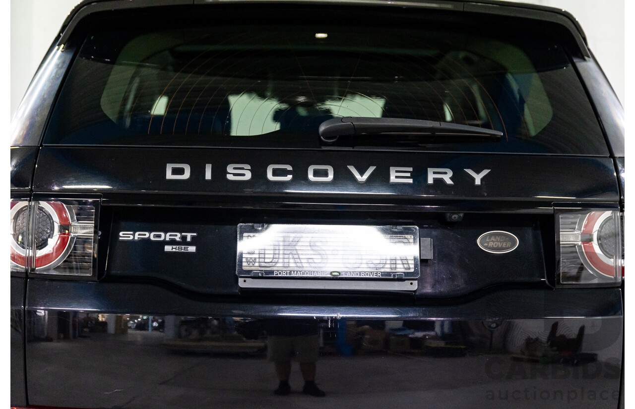 11/2016 Land Rover Discovery Sport TD4 180 HSE (AWD) LC MY17 4D Wagon Santorini Metallic Black Turbo Diesel 2.0L - 7 Seater