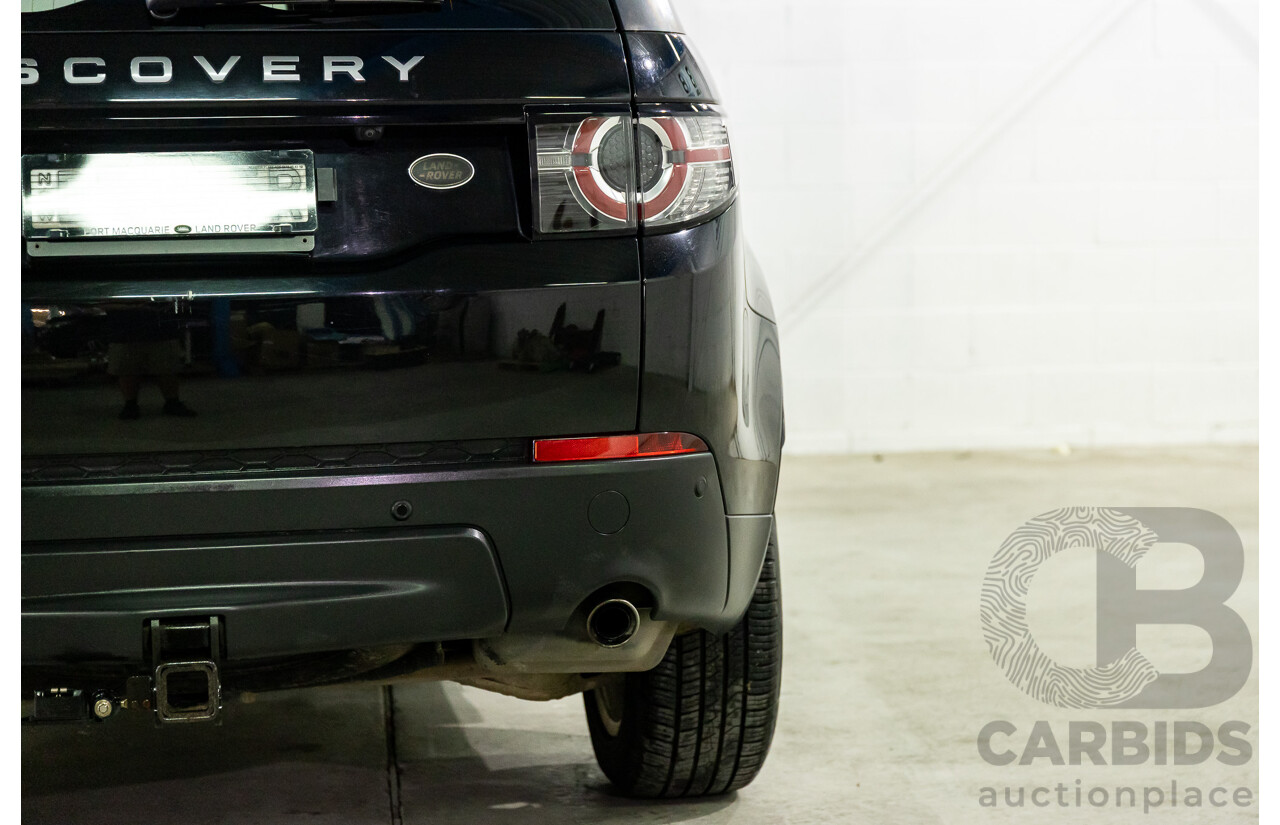 11/2016 Land Rover Discovery Sport TD4 180 HSE (AWD) LC MY17 4D Wagon Santorini Metallic Black Turbo Diesel 2.0L - 7 Seater