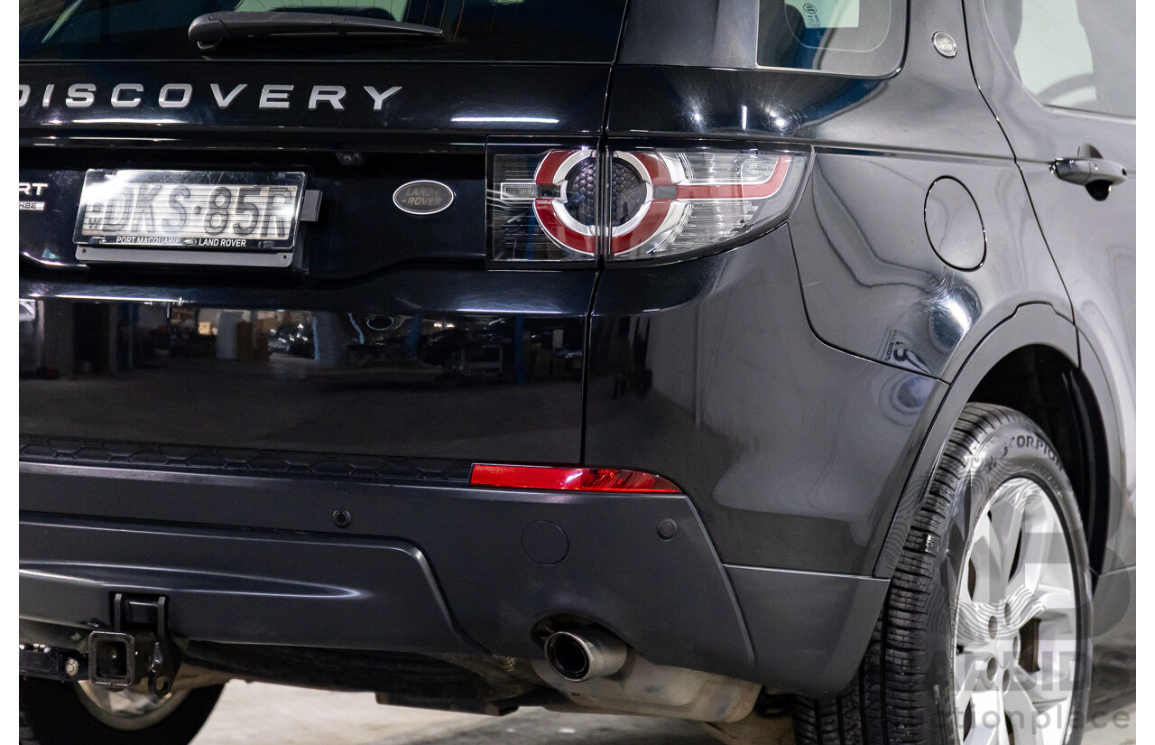 11/2016 Land Rover Discovery Sport TD4 180 HSE (AWD) LC MY17 4D Wagon Santorini Metallic Black Turbo Diesel 2.0L - 7 Seater