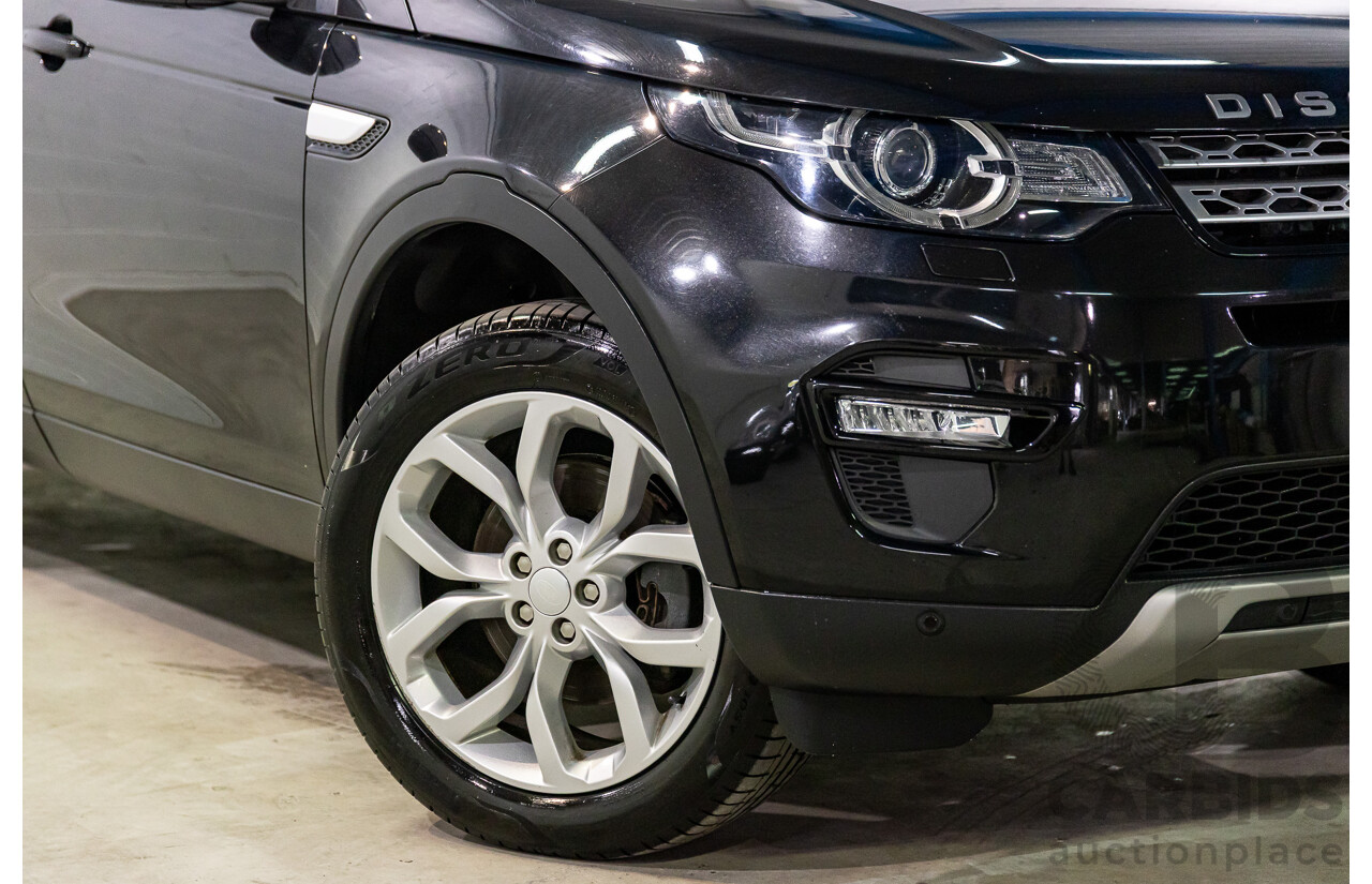 11/2016 Land Rover Discovery Sport TD4 180 HSE (AWD) LC MY17 4D Wagon Santorini Metallic Black Turbo Diesel 2.0L - 7 Seater